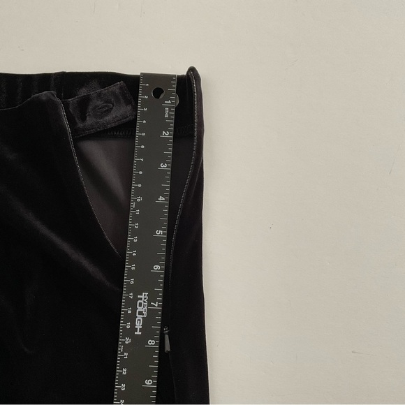 Dress Barn Velvet Pants Sz 12 Black Luxurious Elevated Basic Classic Preppy NWT - Picture 6 of 9